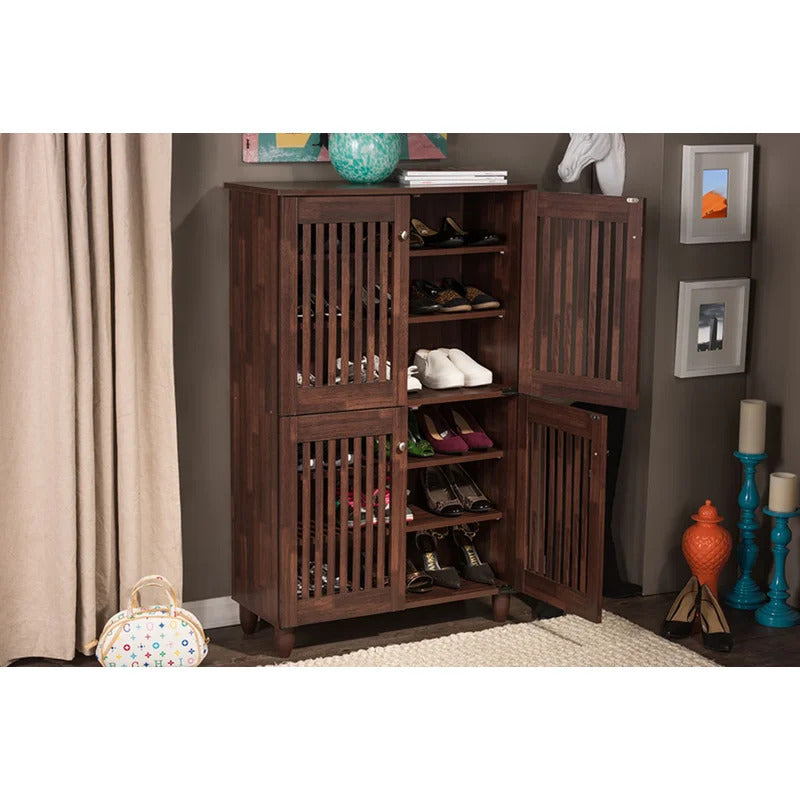 Shoe Rack: 18 Pair Shoe Storage Cabinet