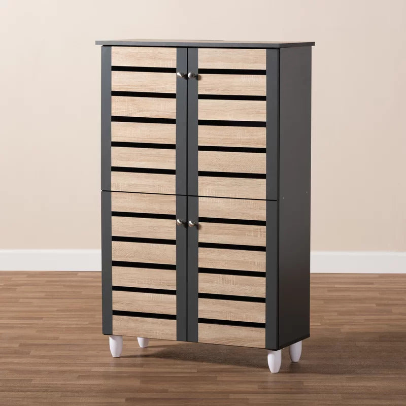 Shoe Rack: 18 Pair Shoe Storage Cabinet