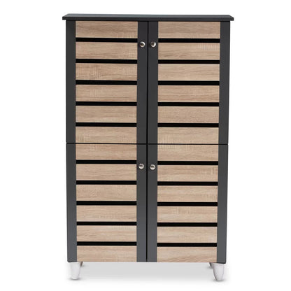 Shoe Rack: 18 Pair Shoe Storage Cabinet