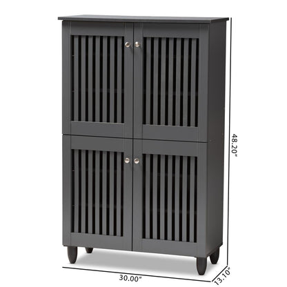 Shoe Rack 18 Pair Shoe Storage Cabinet