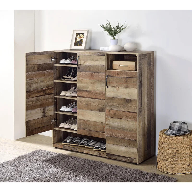 Shoe Rack: 18 Pair Shoe Storage Cabinet