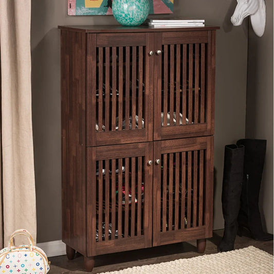 Shoe Rack: 18 Pair Shoe Storage Cabinet
