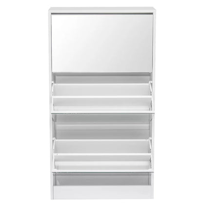 Shoe Rack: 18 Pair Stackable Shoe Storage Cabinet