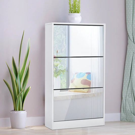 Shoe Rack: 18 Pair Stackable Shoe Storage Cabinet