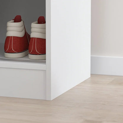 Shoe Rack: 2 Slide Door Shoes Storage Cabinet