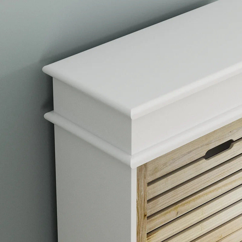 Shoe Rack: 61''H DELUXE 4 DRAWERS SHOE CABINET