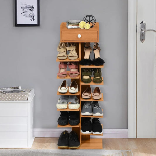 Shoe Rack: 7-Tier Vertical Shoe Rack