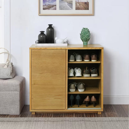Shoe Rack: 8 Pair Shoe Storage Cabinet