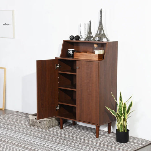 Shoe Rack: 8 Pair Shoe Storage Cabinet