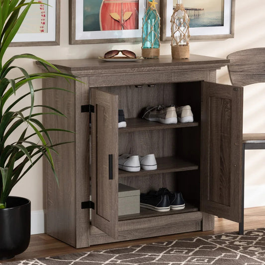 Shoe Rack: 9 Pair Shoe Storage Cabinet