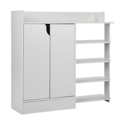 Shoe Rack: Classic White Shoe Storage Cabinet