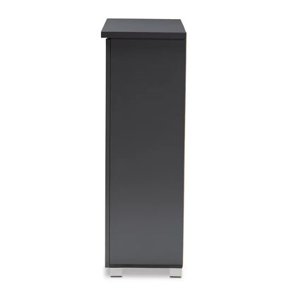 Shoe Rack: Entryway 15 Pair Shoe Storage Cabinet