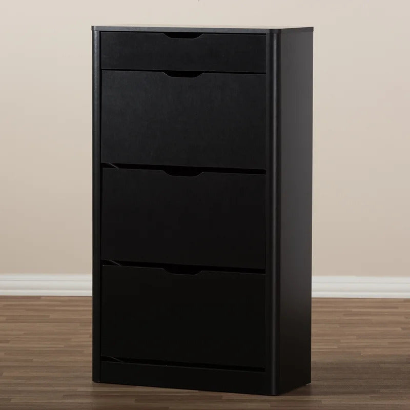 Shoe Rack: Modern and Contemporary 18 Pair Shoe Storage Cabinet