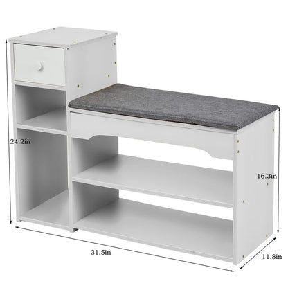 Shoe Rack: Storage Stool Fashion Sofa Bench Change Shoe Bench Shoe Rack
