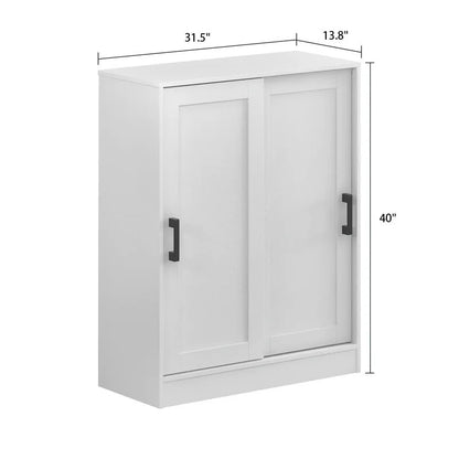 Shoe Rack: Two Sliding Door Shoe Cabinets