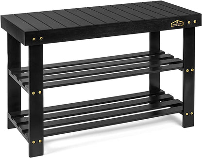 Benches Storage Shoe Rack Bench for Entryway, Bedroom, Living Room  10 Cubbies - Gray 