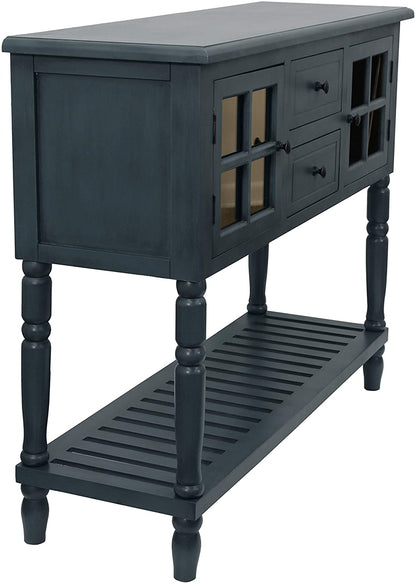 Side Tables Accent Table, Antique Navy 