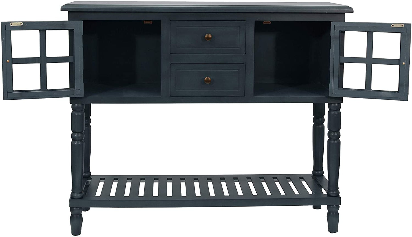 Side Tables Accent Table, Antique Navy 