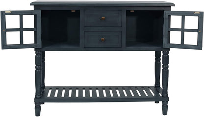 Side Tables Accent Table, Antique Navy 