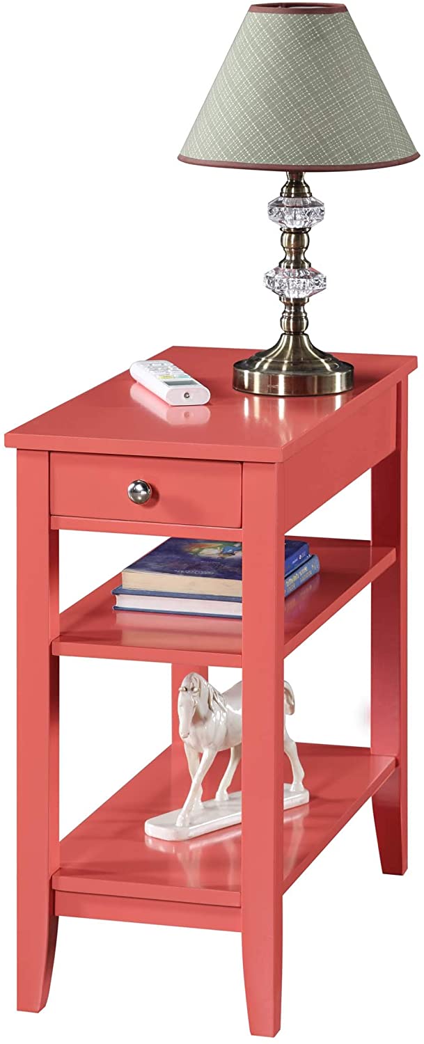 Side Tables : American Heritage Three Tier End Table with Drawer