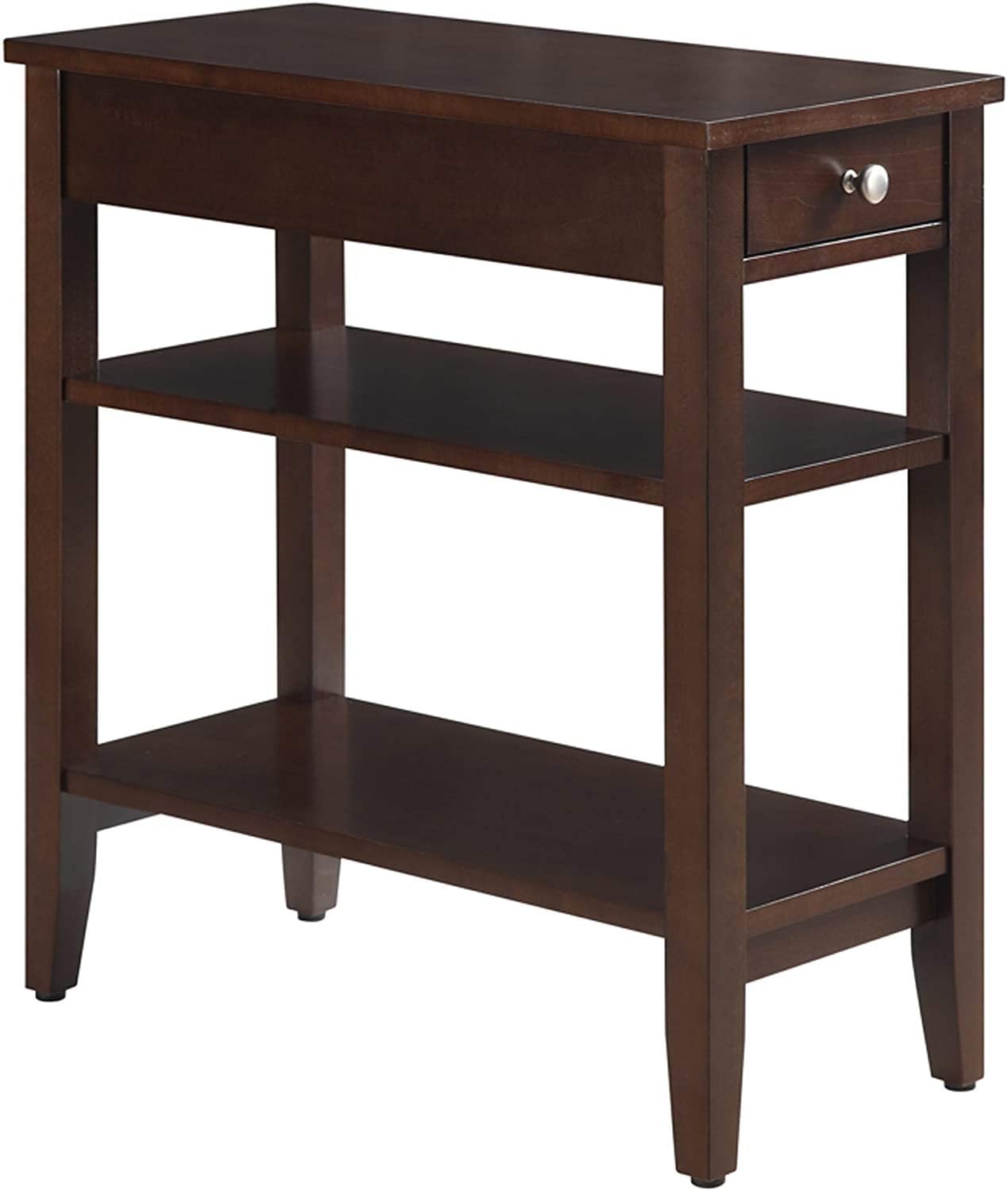 Side Tables : American Heritage Three Tier End Table with Drawer