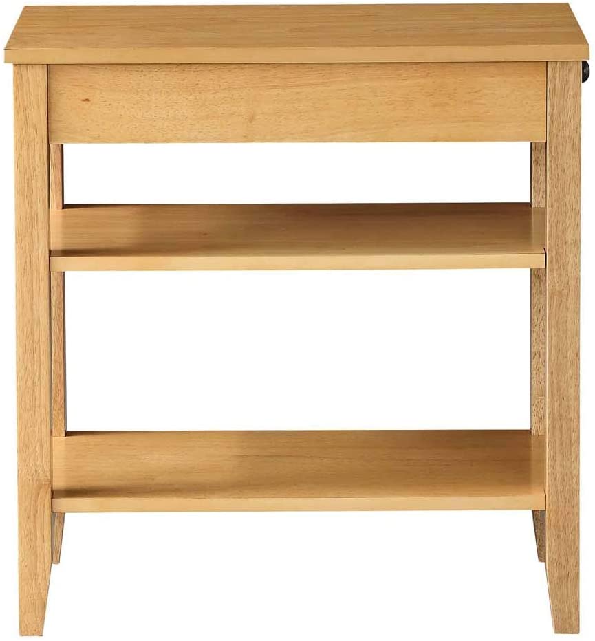 Side Tables : American Heritage Three Tier End Table with Drawer