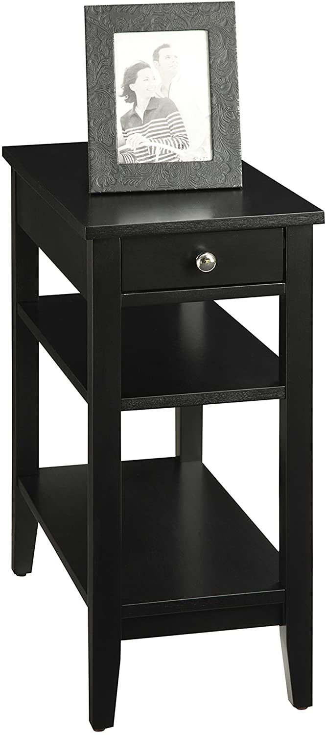 Side Tables : American Heritage Three Tier End Table with Drawer