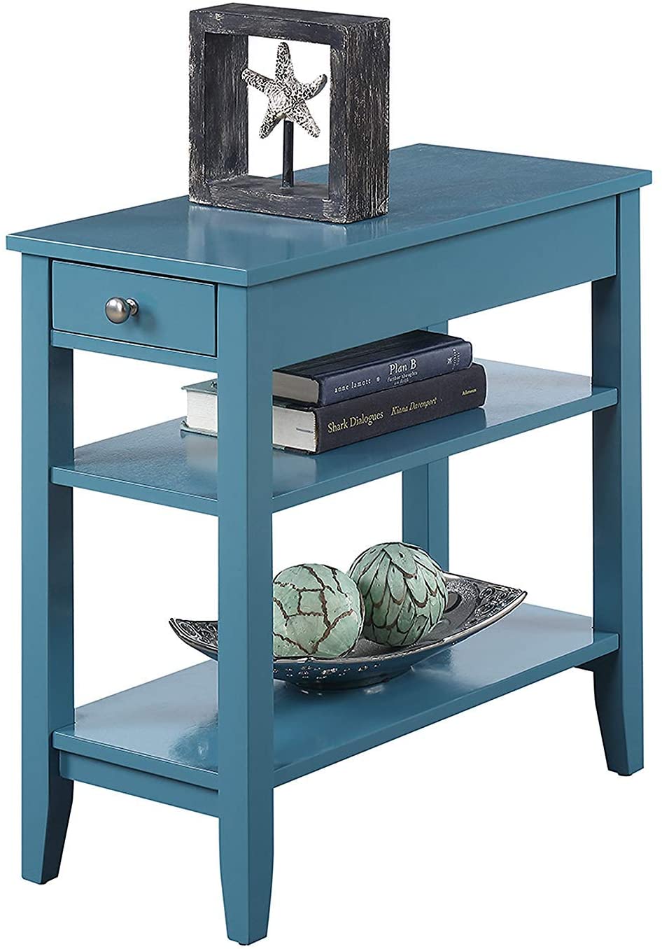Side Tables : American Heritage Three Tier End Table with Drawer