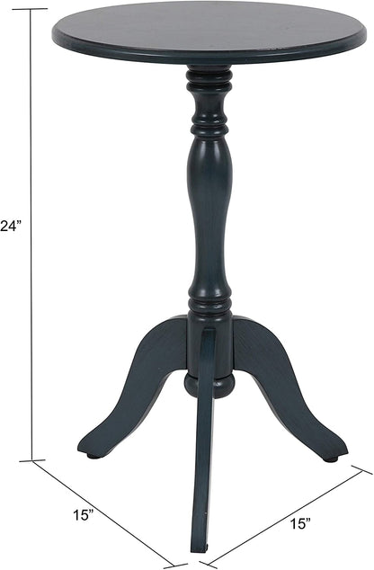 Side Tables: Antique Pedestal Accent Table