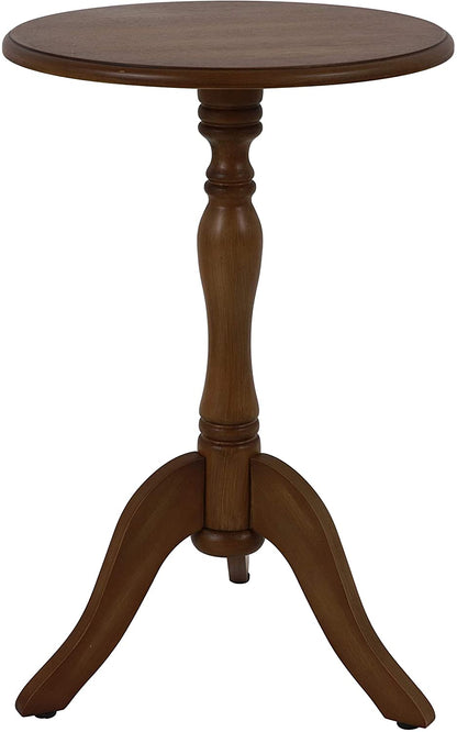 Side Tables: Antique Pedestal Accent Table