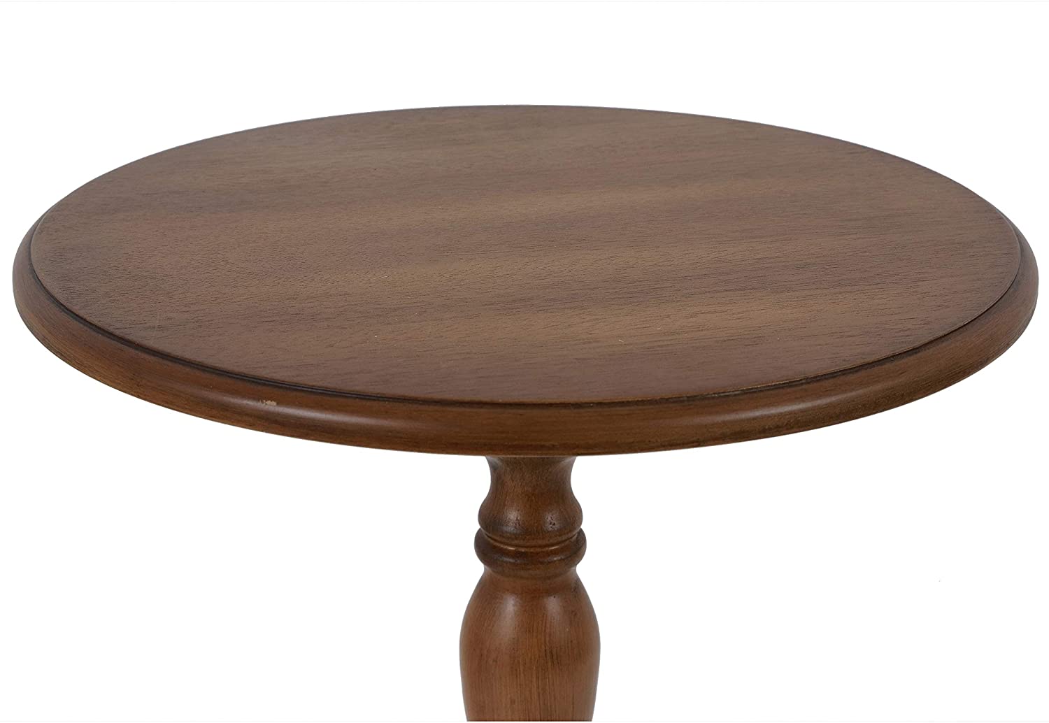 Side Tables: Antique Pedestal Accent Table