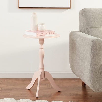 Side Tables: Antique Pedestal Accent Table
