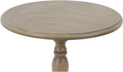 Side Tables: Antique Pedestal Accent Table