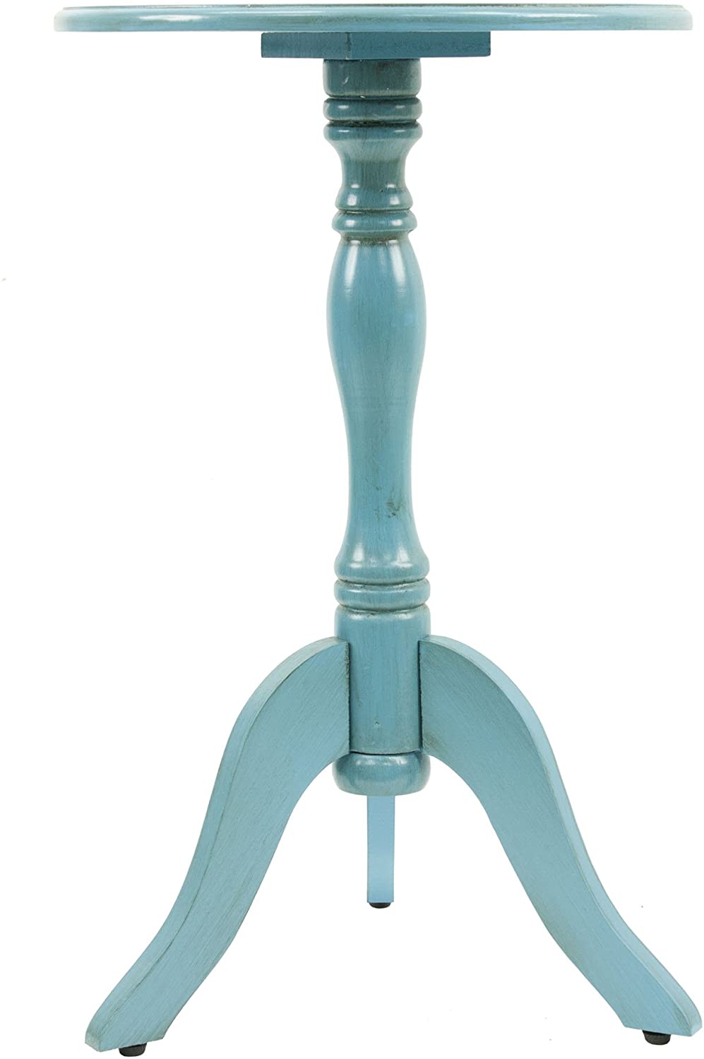 Side Tables: Antique Pedestal Accent Table