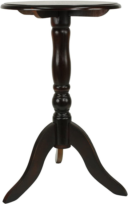 Side Tables: Antique Pedestal Accent Table