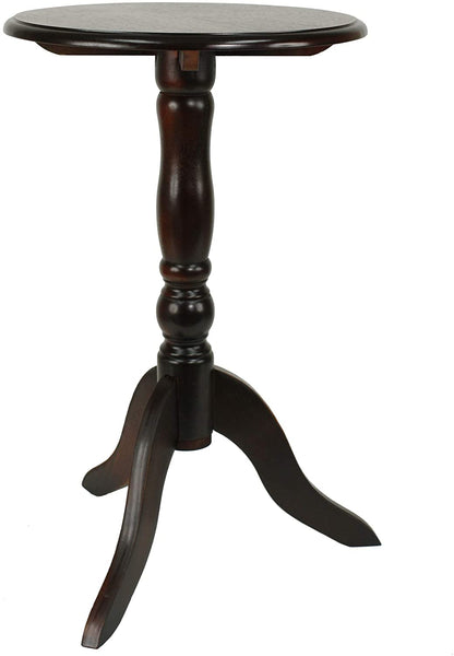Side Tables: Antique Pedestal Accent Table