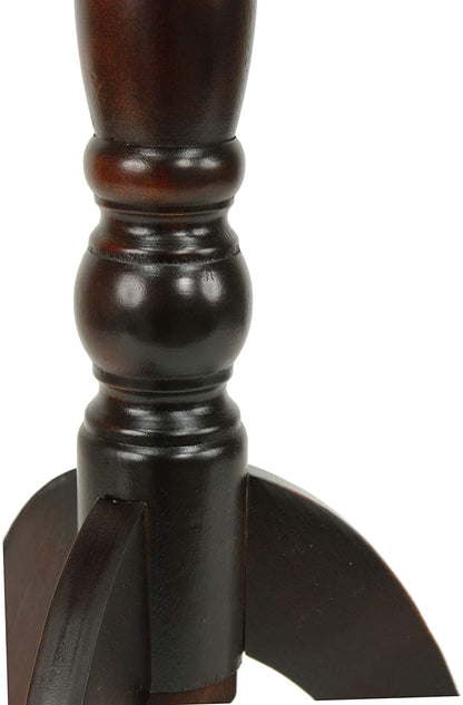 Side Tables: Antique Pedestal Accent Table