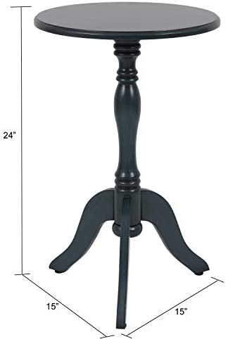 Side Tables: Antique Pedestal Accent Table
