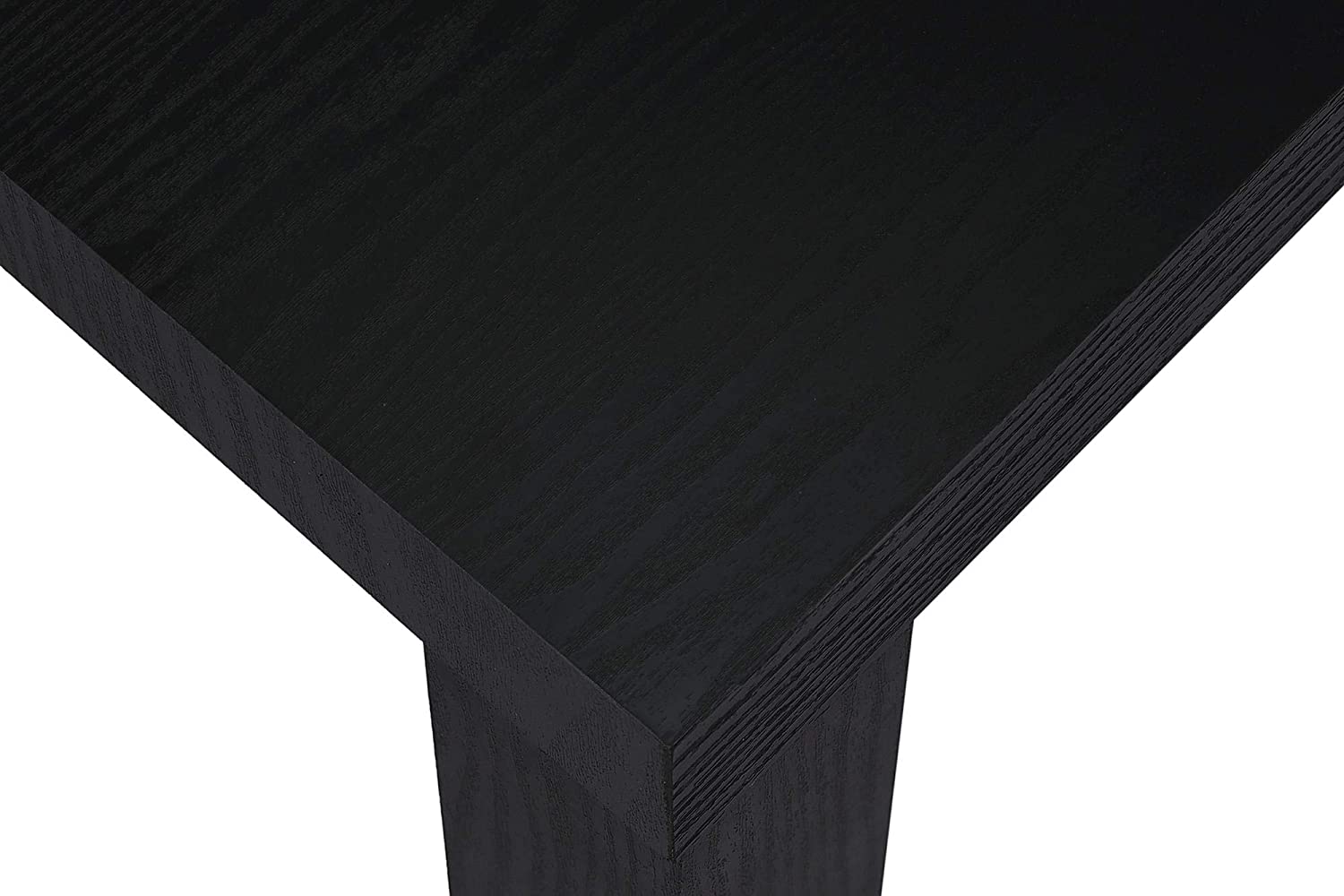 Side Tables: Black Wood Modern End Table