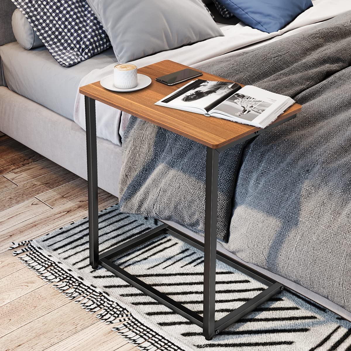  Side Tables: C Table for Small Spaces TV Tray ,Laptop Table