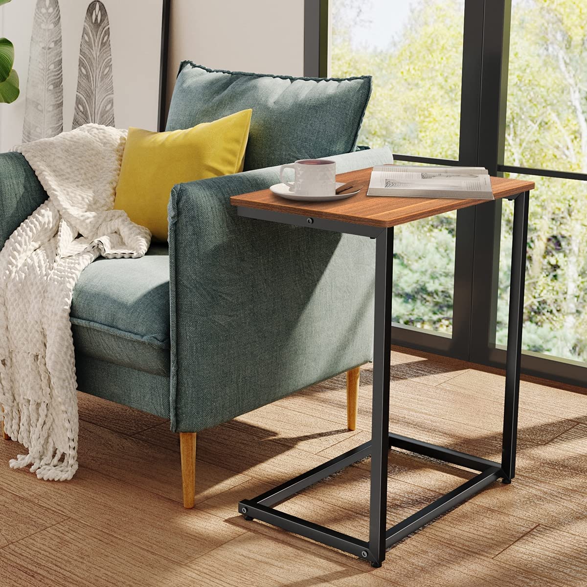  Side Tables: C Table for Small Spaces TV Tray ,Laptop Table