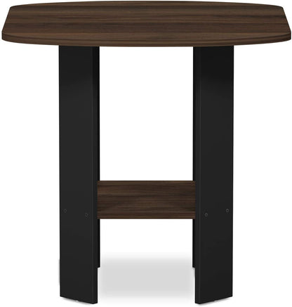 Side Tables Design End SideTable, 1 Pack, Columbia Walnut Black