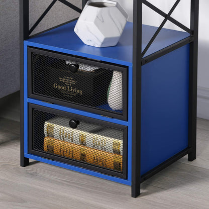 Side Tables: End Side Table with Storage Space and Flip Drawers