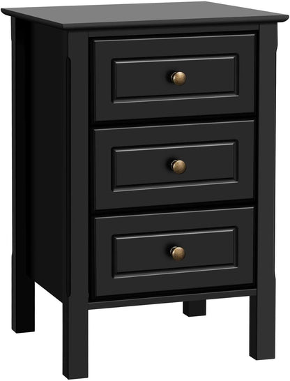  Side Tables: End Table with 3 Drawers
