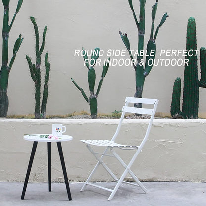 Side Tables: Modern Round Nightstand End Table