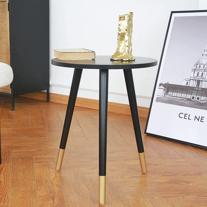Side Tables: Modern Round Nightstand End Table