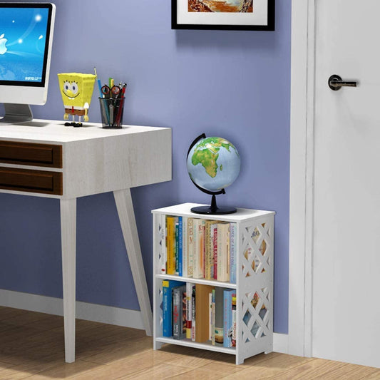 Side Tables: Small Bookcase Bookshelf for Small Spaces, Living Room, Bedroom, Office, Sofa, Entryway