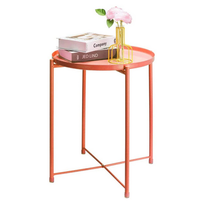 Side Tables  Small End & Indoor Accent Table Round Waterproof Metal