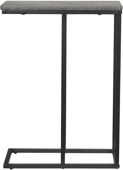 Side Tables : Snack Side Table, C Shaped End Table for Sofa Couch and Bed