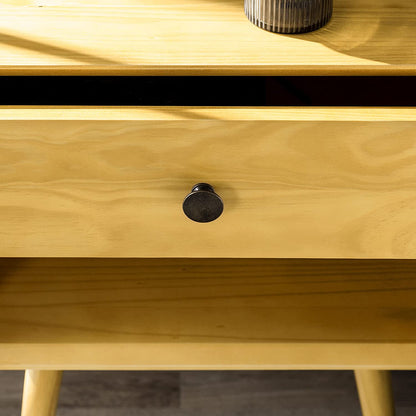 Side Tables: Wood Nightstand Side Bedroom Storage Drawer and Shelf Bedside End Table